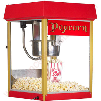 Popcorn machine-B58xH78xD47cm- 1000watt - suiker/mas zie access
